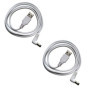 Câble d'Alimentation USB vers DC 5V - Lot de 2 Adaptateurs 1m Blanc