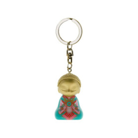 Porte-clé Bouddha 'What You Think You Become' - Version Anglaise