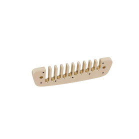 Peigne en Aluminium pour Harmonica Alnicov - 10 Trous, Compatible Hohner Marine Band