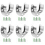 Support de Tringle à Rideau en Acier Inoxydable - Lot de 6