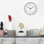 Horloge Murale Silencieuse Ronde LiRiQi - Design Moderne Noir 30 cm