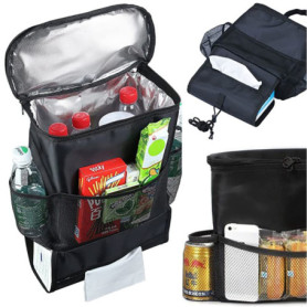 Sac Isotherme Retoo pour Siège de Voiture avec Poches Pratiques