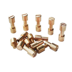 Pack de 10 Boulons Corby en Laiton pour Couteaux EDC - 8mm