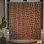 Rideau de Douche Ulticool en Cuivre Industriel - 180 x 200 cm - Lavable et Anti-Moisissure