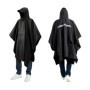 Poncho de Pluie Multifonctionnel LEDWARNING - Cape 3 en 1 Noir avec Réfléchissant