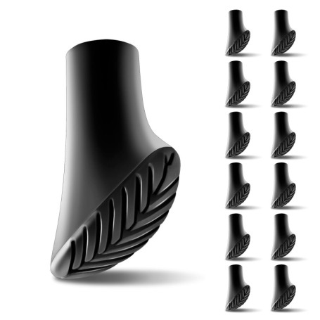 Embouts Antidérapants pour Bâtons de Marche Nordique - 12 Pièces