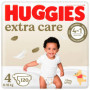 Couches Huggies Extra Care Taille 4 - 120 pièces pour bébés de 8 à 16 kg