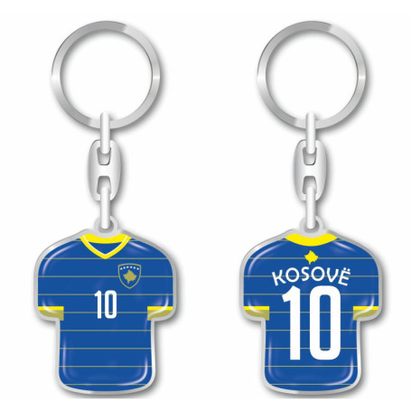 Porte-clés en Maillot du Kosovo - Design 3D Multicolore