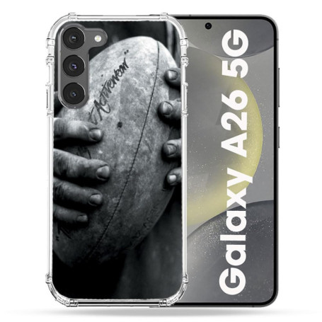 Coque Renforcée Cokitec pour Samsung Galaxy A26 5G - Sport Rugby Vintage