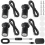 Lot de 4 Mini Spots Lumineux Aicharynic - Éclairage USB 5V Blanc Chaud 3000K