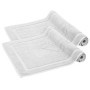Lot de 2 Tapis de Bain en Coton Absorbant - 50 x 80 cm - Blanc