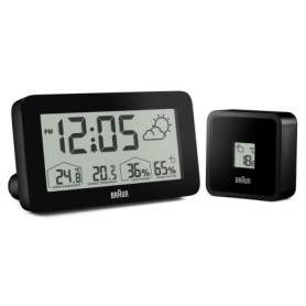 Réveil numérique Braun BC13BP avec prévisions météo et alarme Crescendo