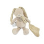 Pantin Doudou Lapin Mocca en Coton pour Bébé - Jouet d'Éveil Tendre