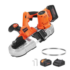 Scie à Ruban Portative VEVOR 20V avec Batterie 4000 mAh et Vitesse Variable