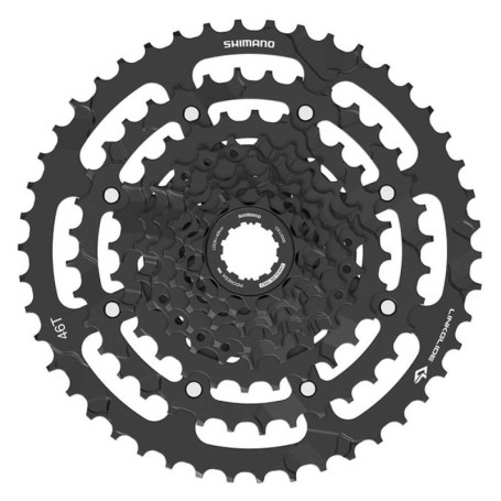 Cassette Shimano 9 Vitesses 11-46 pour Vélos Unisexes - Multicolore 39,74 €