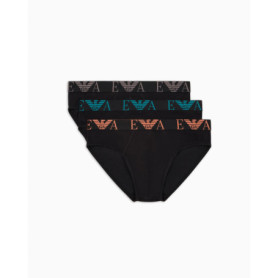 Lot de 3 slips Emporio Armani en noir pour homme