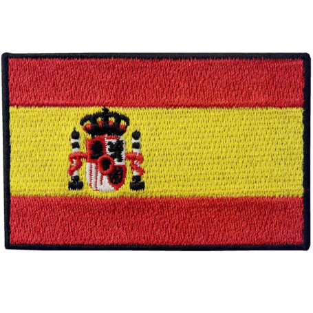 Patch Brodé Drapeau de l'Espagne - EmbTao à Repasser ou Coudre