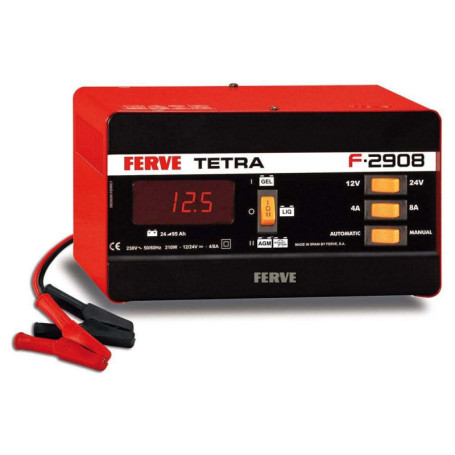 Chargeur Automatique FERVE F-2908 pour Batteries Plomb-Acide 12/24V