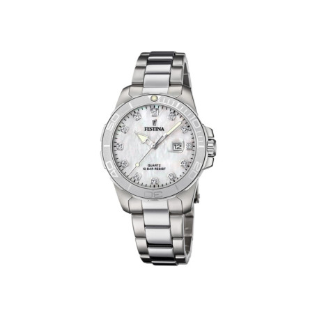 Montre Femme Festina F20503/1 en Acier Inoxydable avec Cadran en Nacre