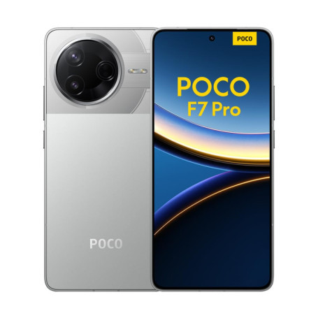 Xiaomi POCO F7 Pro - Smartphone Argent 12Go RAM 512Go Stockage, Batterie 6000mAh