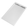 Receveur de Douche Acrylique Extra-plat 80x140 cm avec Grille Linéaire Chrome