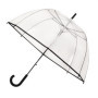 Parapluie Automatique Transparent avec Bordure Noire - Falconetti