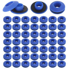 Pack de 50 Œillets en Plastique Bleus pour Bâches et Tentes