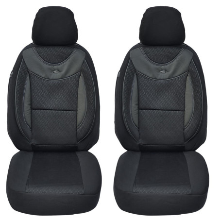 Housses de Siège sur Mesure pour Isuzu D-Max - Lot de 2 Noires