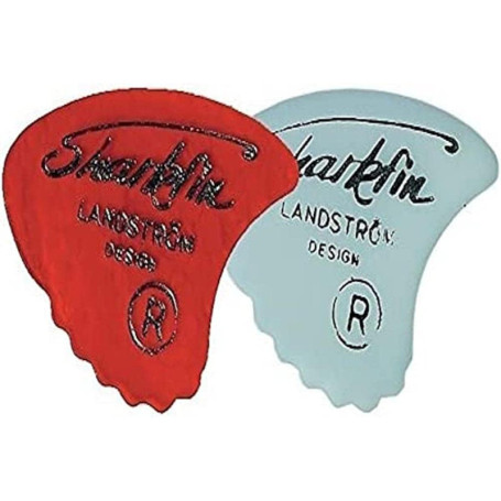 Médiators Soft Shark Fin Rouge - 12 pièces pour Guitare et Mandoline