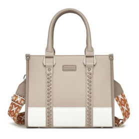 Sac Cabas Miss Lulu en PU avec Sangle Tressée - Idéal pour le Quotidien