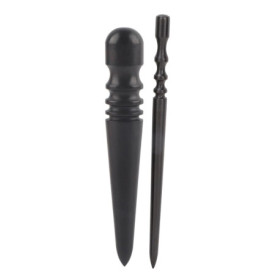 Ensemble de 2 Outils Brunissoirs en Bois pour Cuir - Artisanat et Bricolage