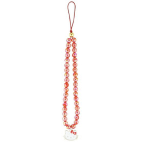 Pendentif Hello Kitty en Perles Rouge pour Téléphone Portable