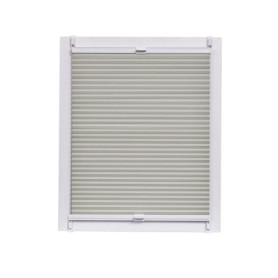 Store Plissé Nid d'Abeille Sunlines - Occultant Gris 130x150 cm