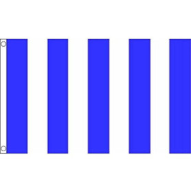 Drapeau AZ FLAG Bandes Bleues et Blanches 150x90 cm en Polyester
