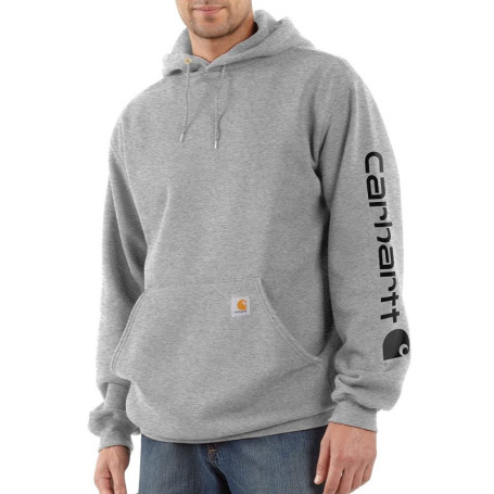 Sweat-shirt à capuche Carhartt pour homme - Gris clair, confort et style