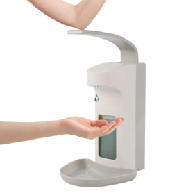 Distributeur de savon mural en ABS - 500 ml - Blanc
