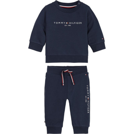 Jogging Bébé Tommy Hilfiger en Coton Bleu Nuit - 24 Mois