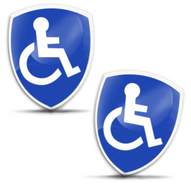 Autocollants 3D en Silicone pour Accessibilité - Pack de 2