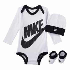 Ensemble Bébé NIKE avec Body, Bonnet et Chaussons - Blanc 0-6 Mois