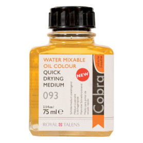 Cobra Quick Dry Medium Talens - Peinture Noire 75ml