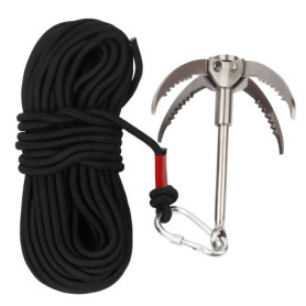 Grappin de Survie Kangmeile en Acier Inoxydable avec Corde de 20 m