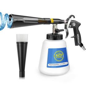 CHOLANG Pistolet de nettoyage à air comprimé - Tuyau de vidange en métal - Pistolet à air comprimé efficace avec réservoir d'eau