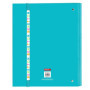Classeur Safta Benetton Summer 4 Anneaux 35 cm - 100 Feuilles A4 - Bleu