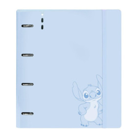 Classeur Safta STITCH BEACH 4 Anneaux 35mm - Recharge A4 Rose Pastel pour Enfants