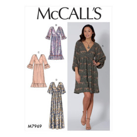 Patron de Couture McCall's M7969ZZ pour Robe Pull Ample Femme