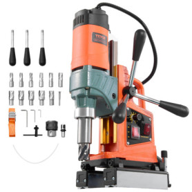 Perceuse Magnétique VEVOR 1400 W avec 11 Forets pour Métal