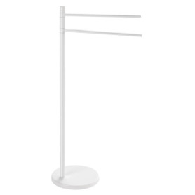 Porte-Serviette sur Pied Gedy Mamolo en Aluminium Blanc