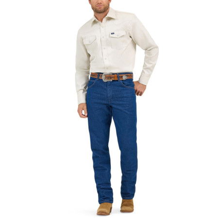 Chemise de Travail Wrangler Cowboy à Manches Longues pour Homme - Couleur Stone