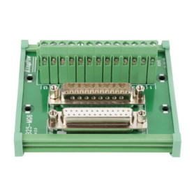 Mumusuki Module d'Interface DB25 sur Rail DIN - Connecteur Haute Qualité