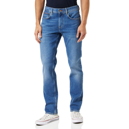 Jean Droit Tommy Hilfiger Homme Denton Stretch Bleu Indigo 30W/34L